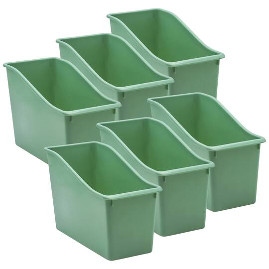 Teacher Created Resources 6 ct Plastic Book Bin in Eucalyptus Green | 5.5" x 11.38" x 7.5" | Michaels®